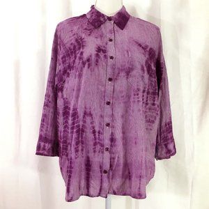 Caribbean Joe button shirt 3/4 sleeve cotton (K205